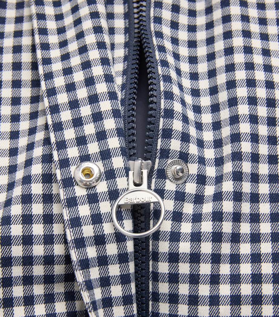 Check High-Neck Jacket NAVY GINGHAM Image 5