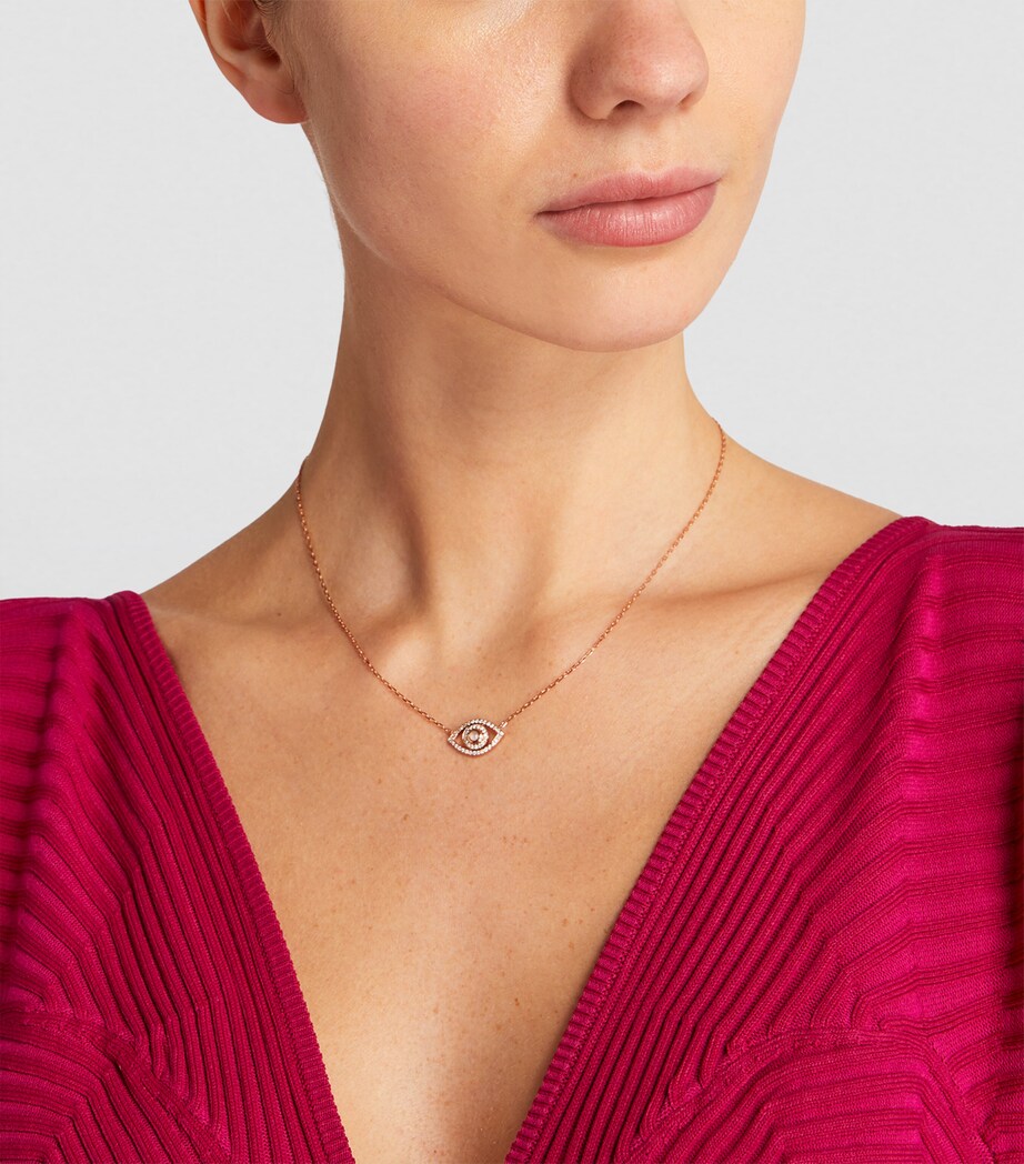 Netali Nissim Rose Gold, Diamond and Quartz Protected Necklace Rose Gold Image 4
