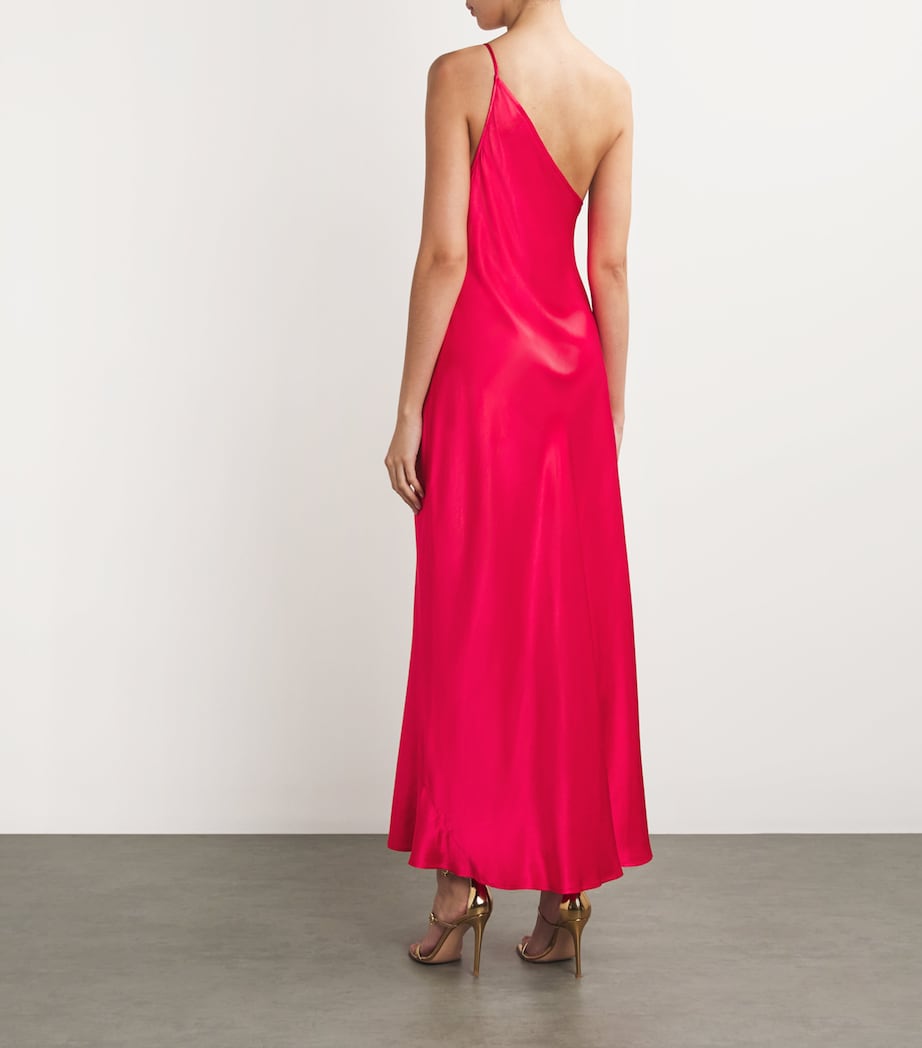 One-Shoulder Doutzen Maxi Dress RED Image 3