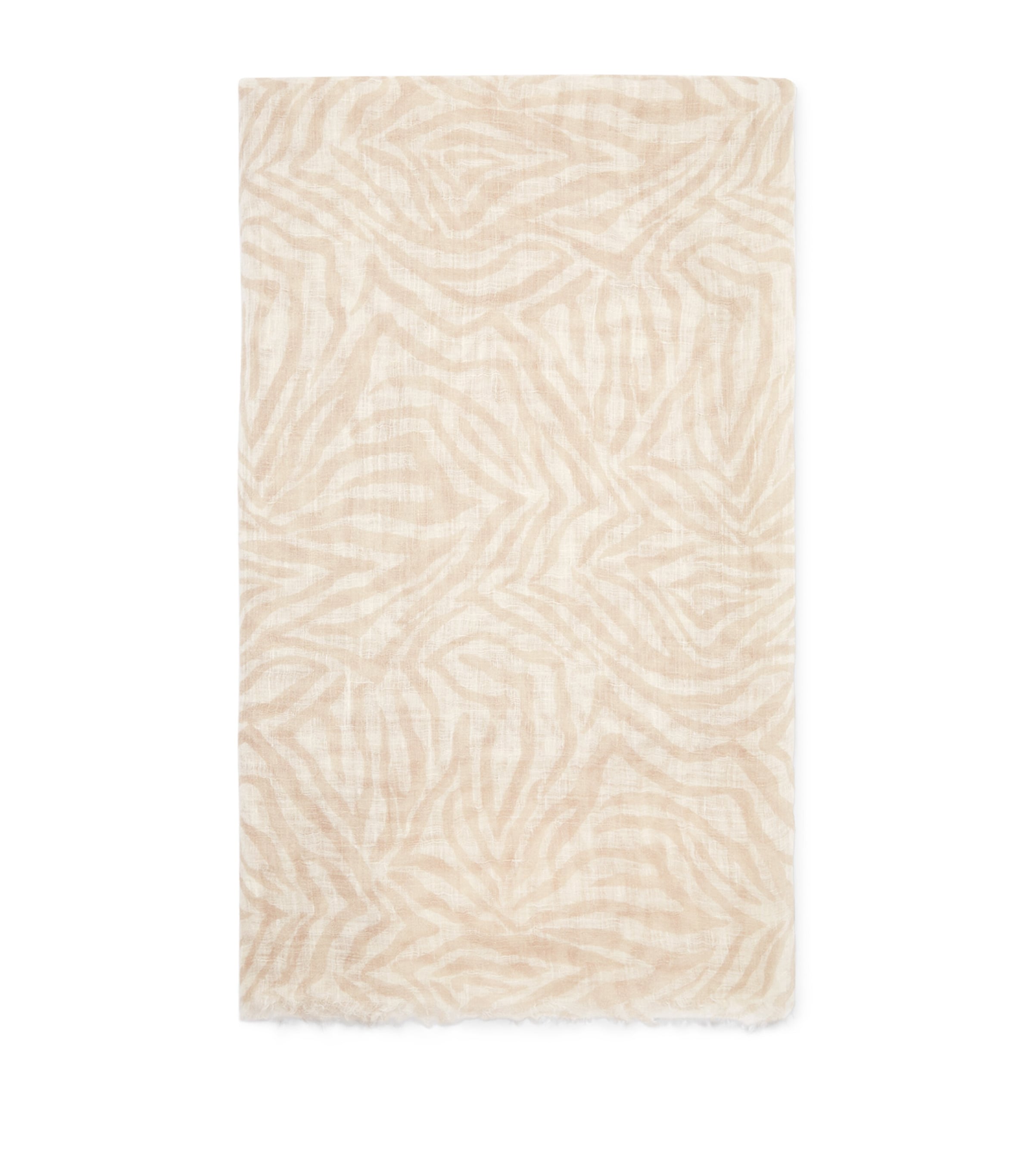 BRUNELLO CUCINELLI LINEN PRINTED SCARF