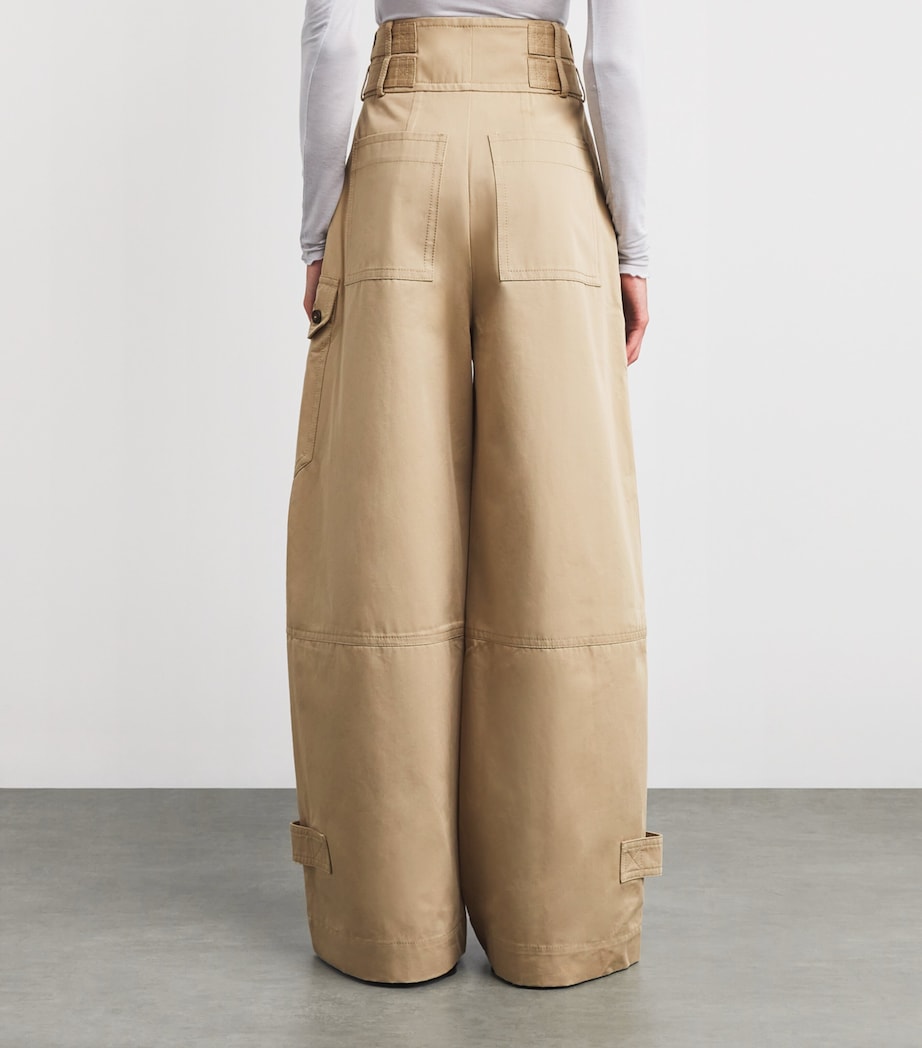 Cotton Rebellion Cargo Trousers BEG BEIGE Image 4