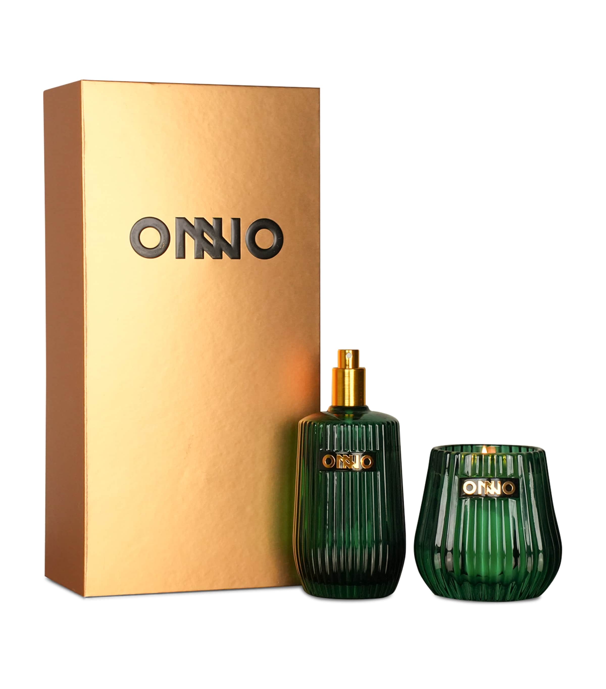Onno Eclectic Sage Candle And Room Spray Gift Set In Green