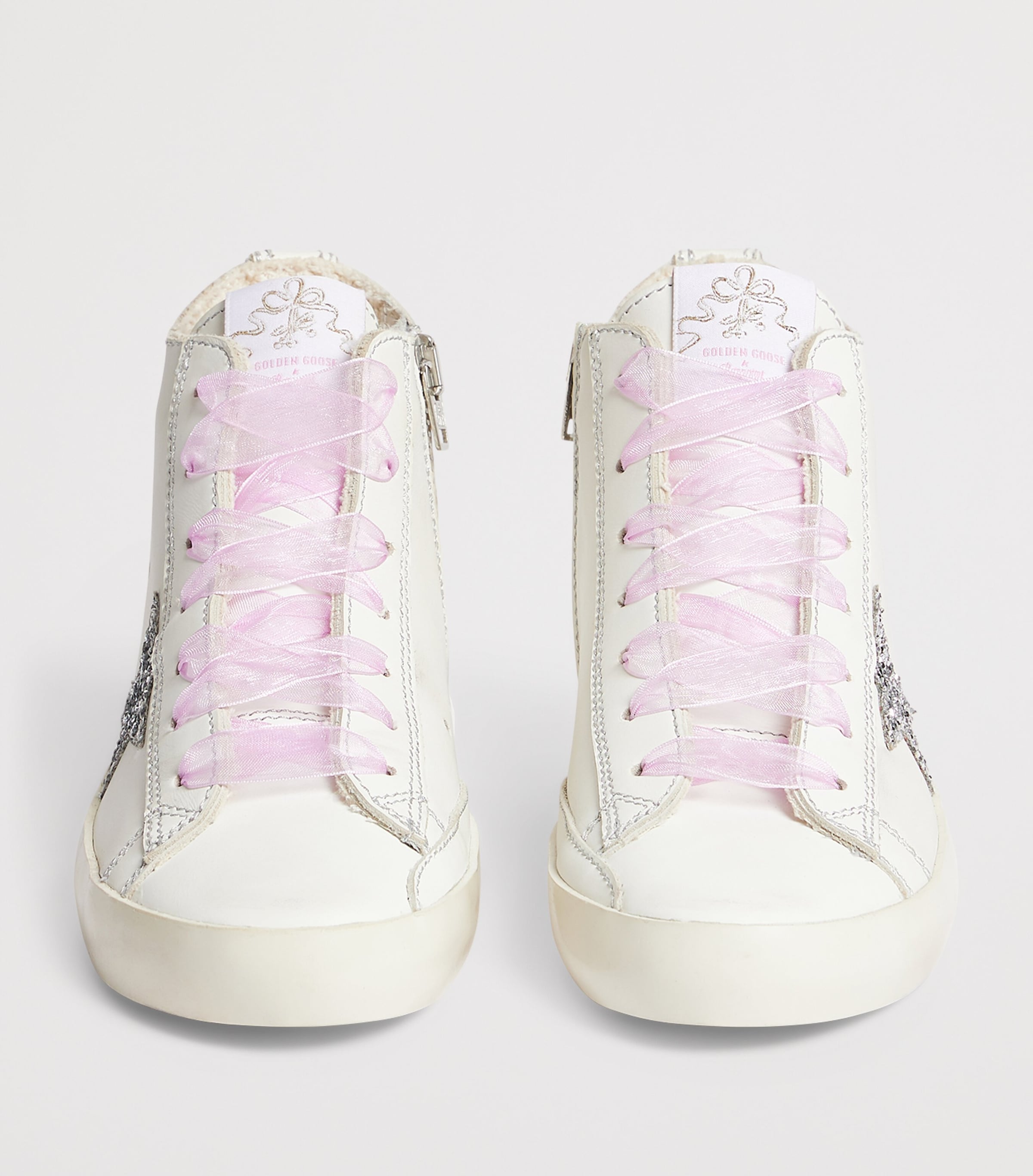 x Golden Goose Leather High-Top Sneakers BLANC Image 5