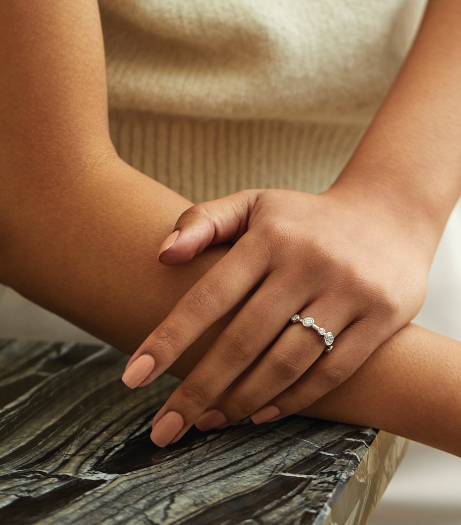 Platinum and Diamond Full-Hoop Ring PLATINUM Image 3