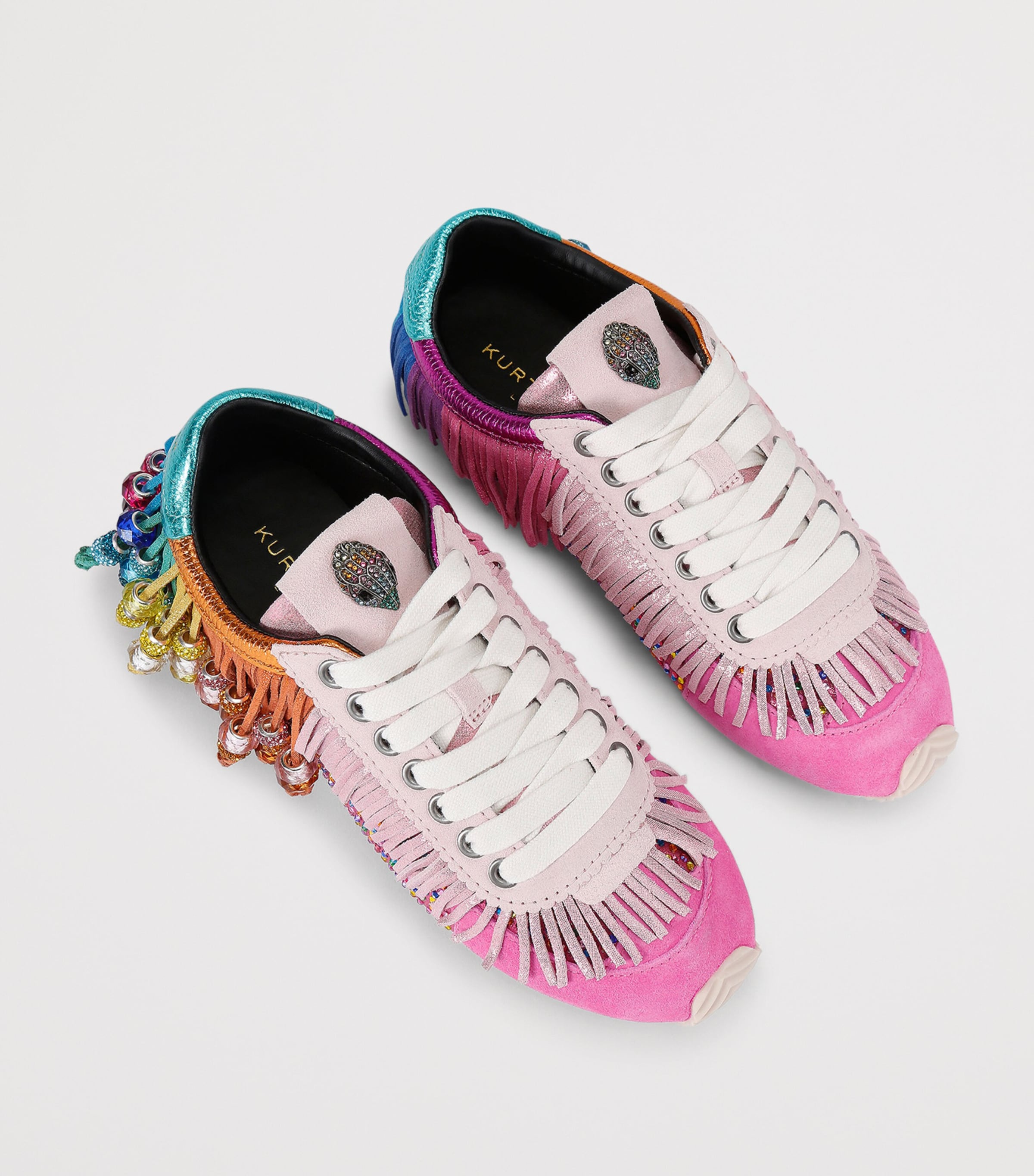 Kurt Geiger London Suede Fringe Islington Sneakers Mult/other Image 3