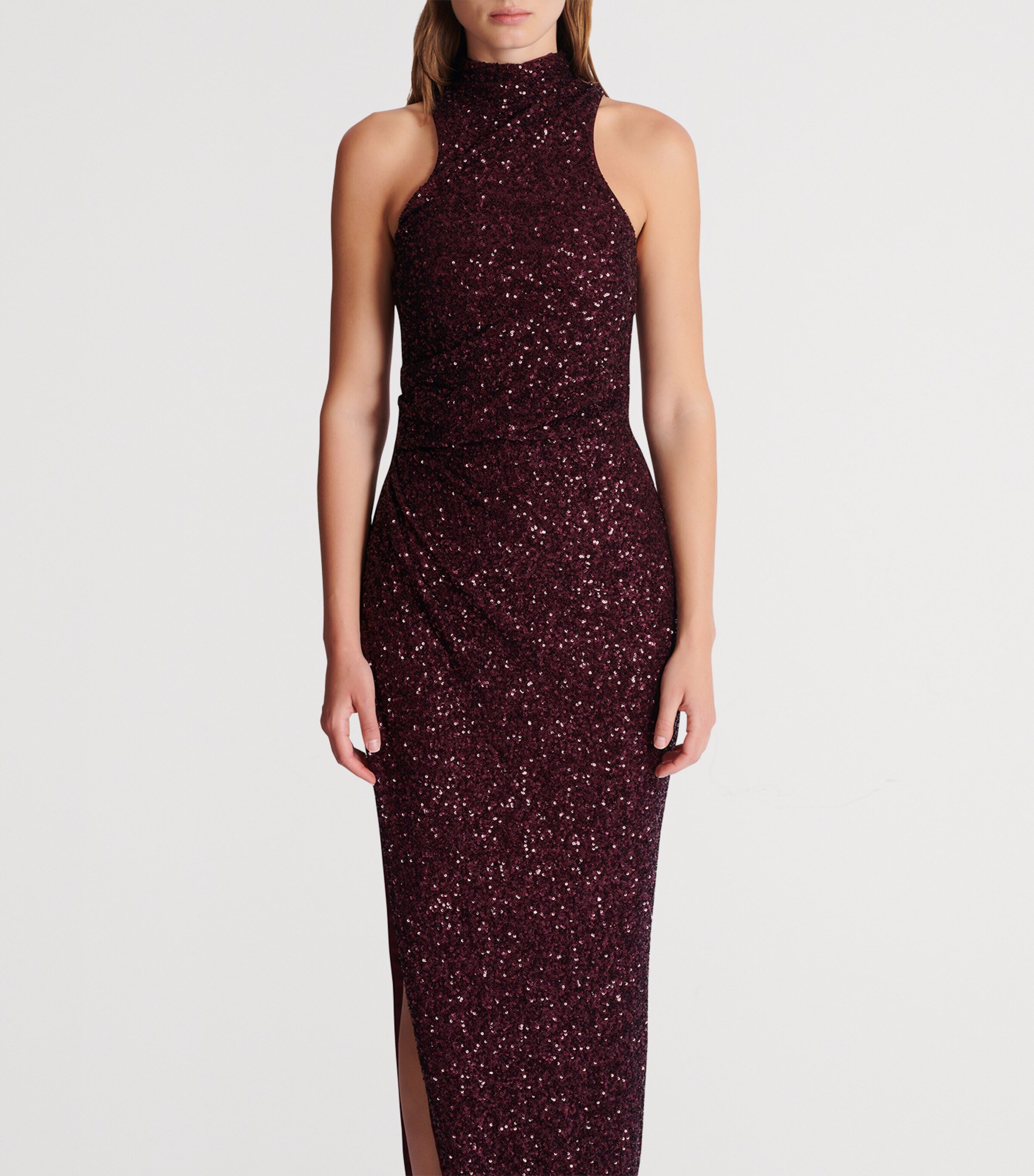 Sequin-Embellished Maxi Dress 5DR VIOLET FONC Image 7
