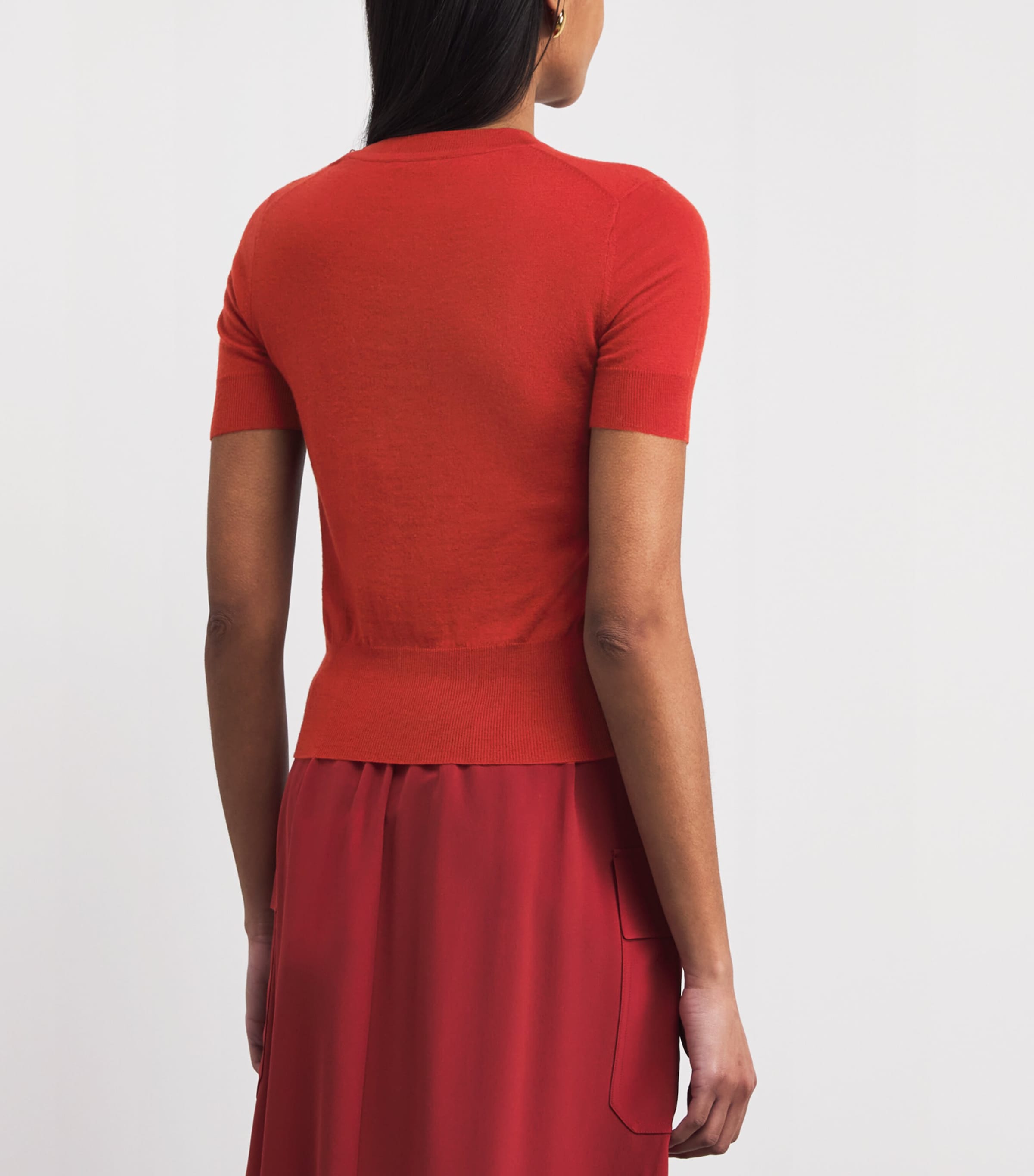 Joseph Womens Cashmere Cashair T-Shirt Spice Image 5