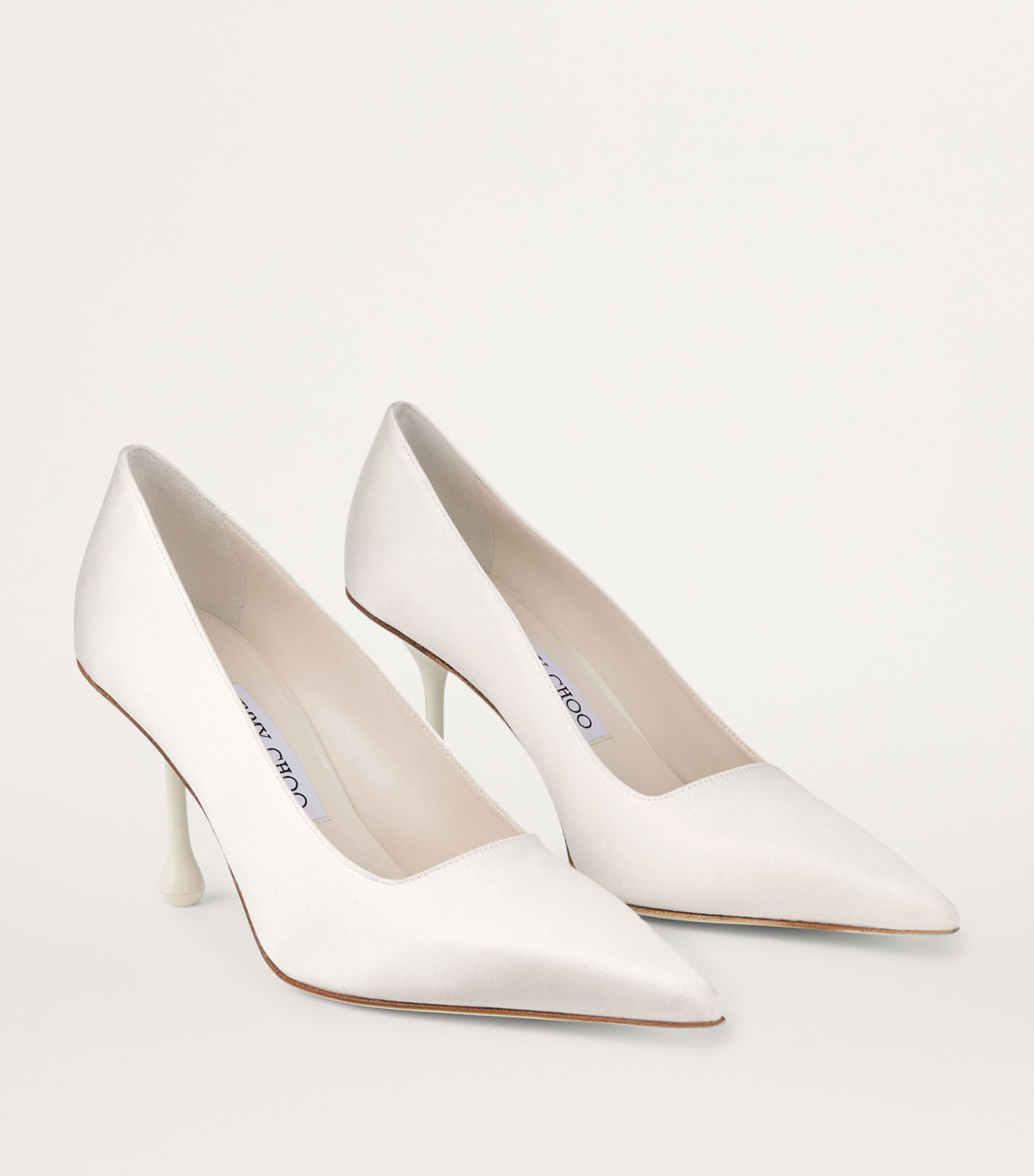 Ixia 80 Satin Pumps IVORY Image 4