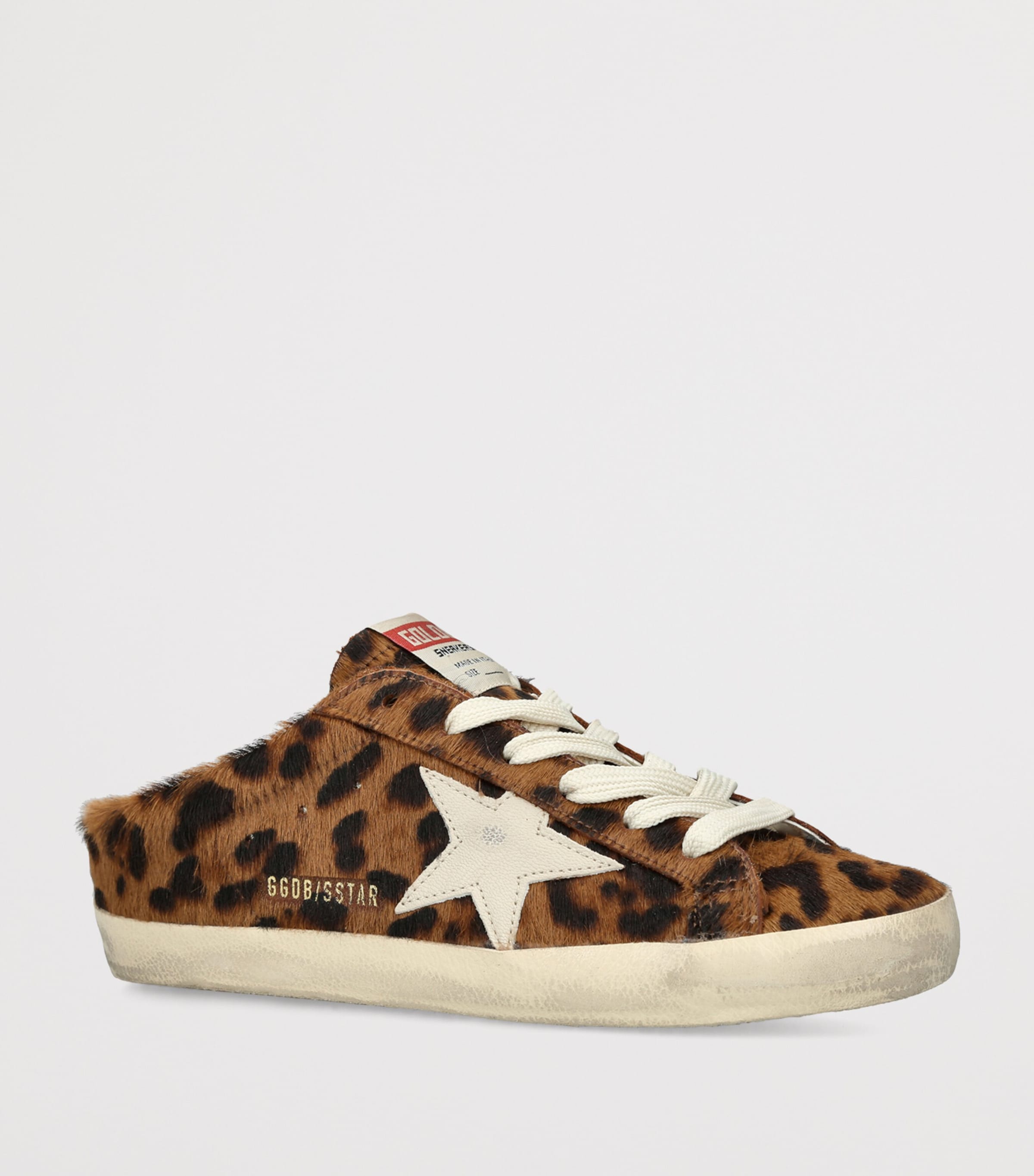 Golden Goose Leopard-Print Super-Star Sabot Sneakers Dk.brn Com Image 2