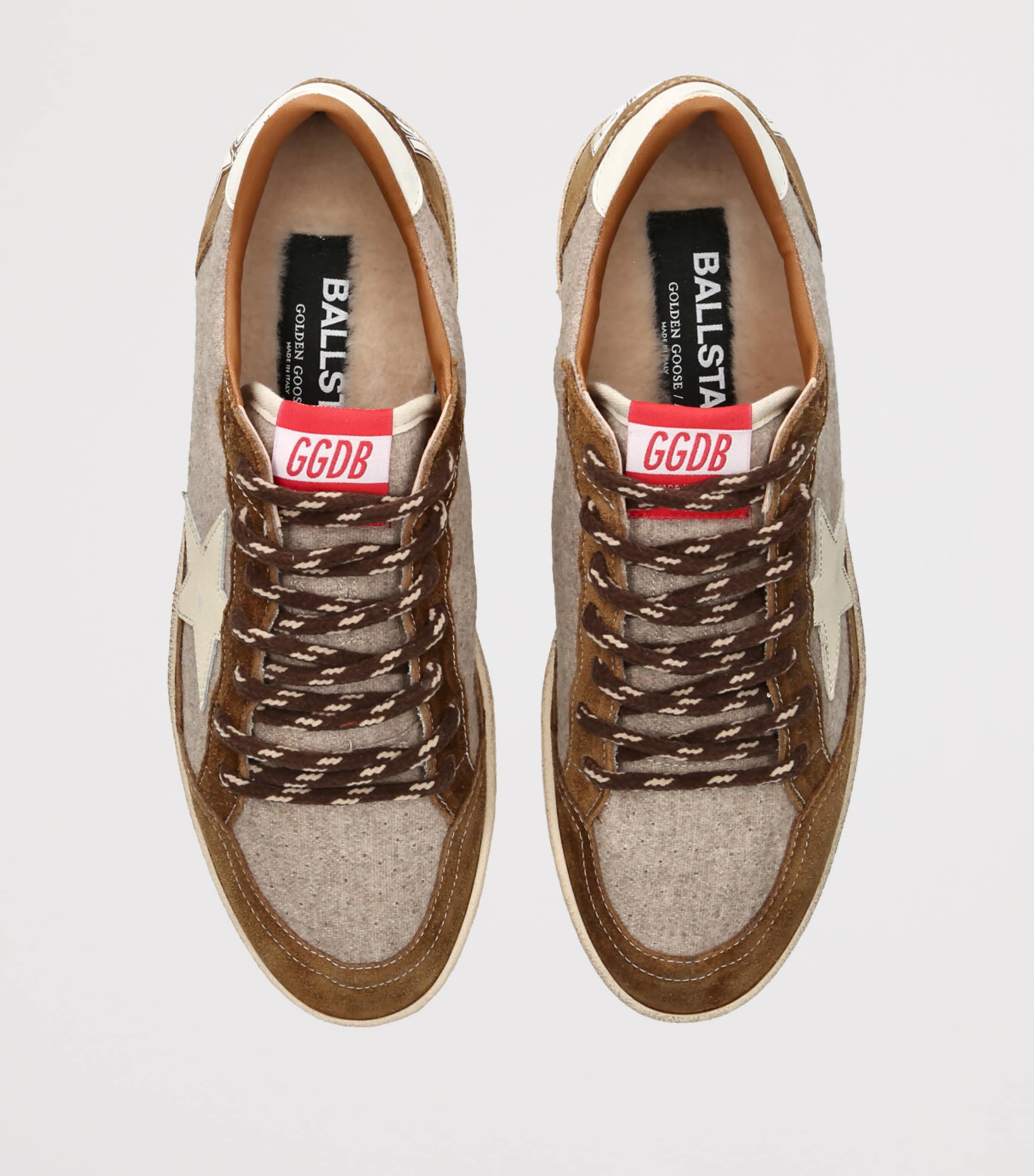 Wool-Suede Ball Star Sneakers BEIGE COMB Image 4
