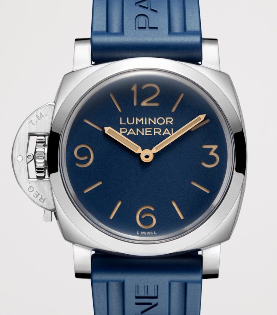 Panerai Stainless Steel Luminor Destro Watch 44mm Blue Image 3
