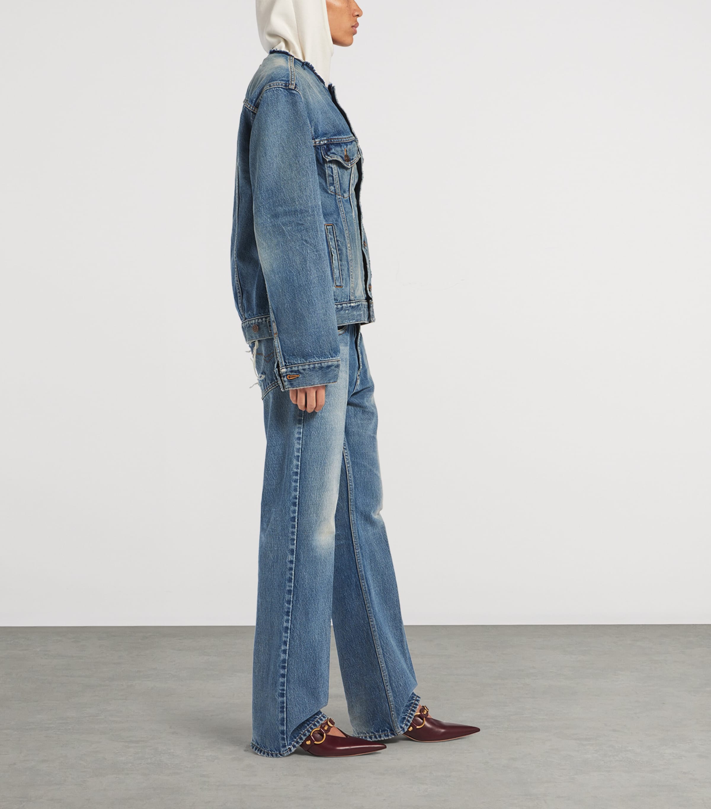 Balenciaga Womens Denim Jacket Image 4