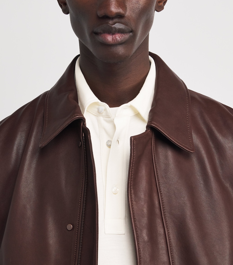 Wool Long-Sleeve Polo Shirt WHITE Image 6