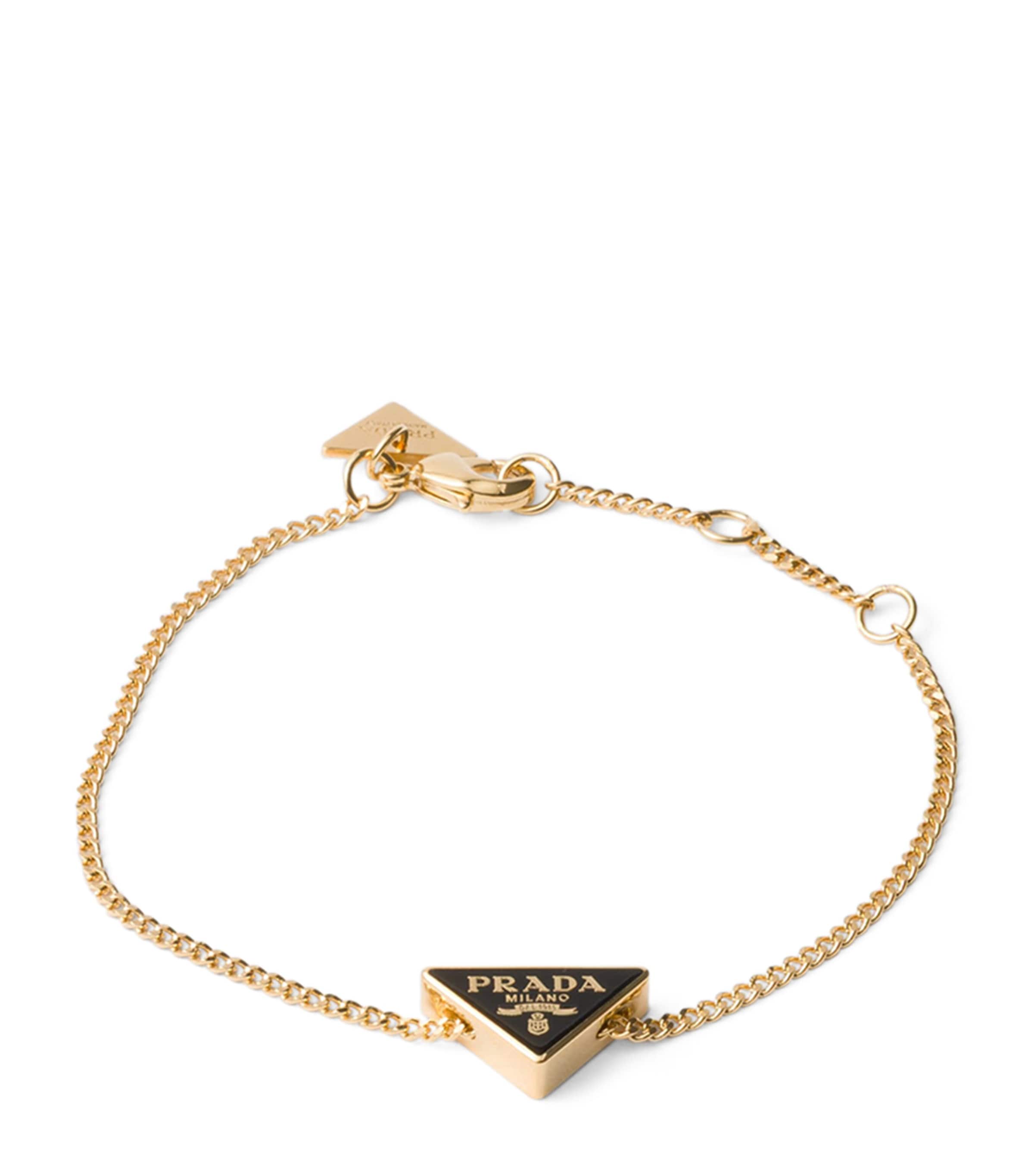 Prada Triangle Logo Chain Bracelet Image 1