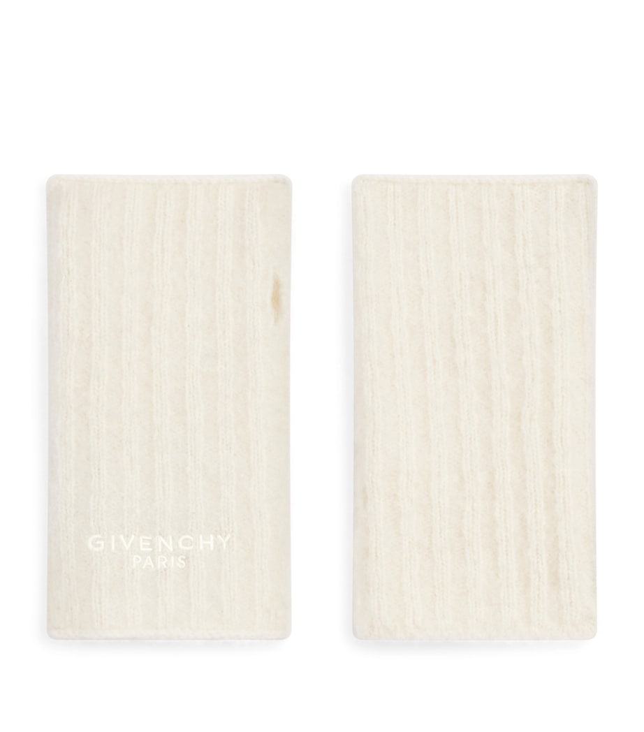 Givenchy Alpaca-Wool Rib Fingerless Gloves Image 1