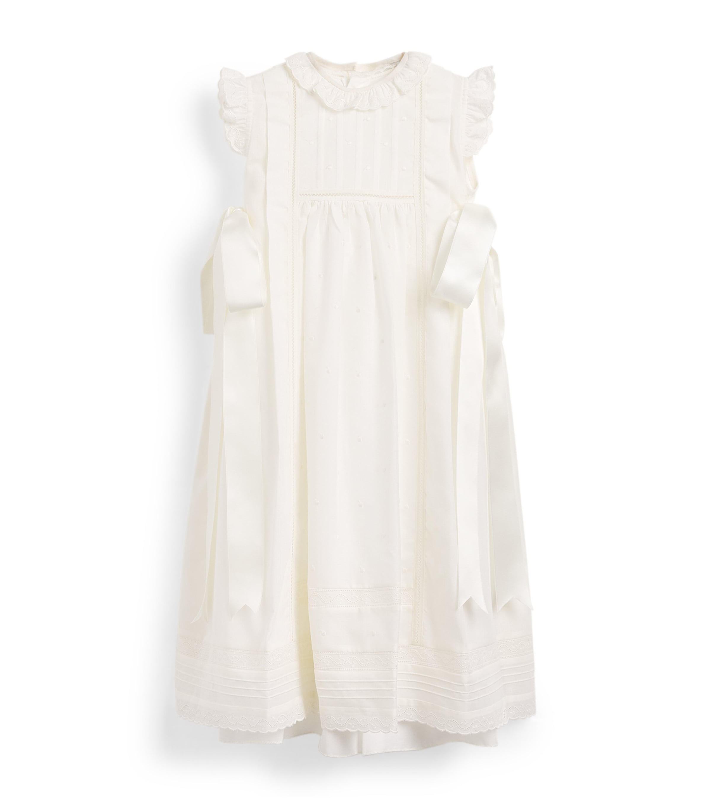 PEPA LONDON Embroidered Christening Gown (3-18 Months) Ivory Image 1