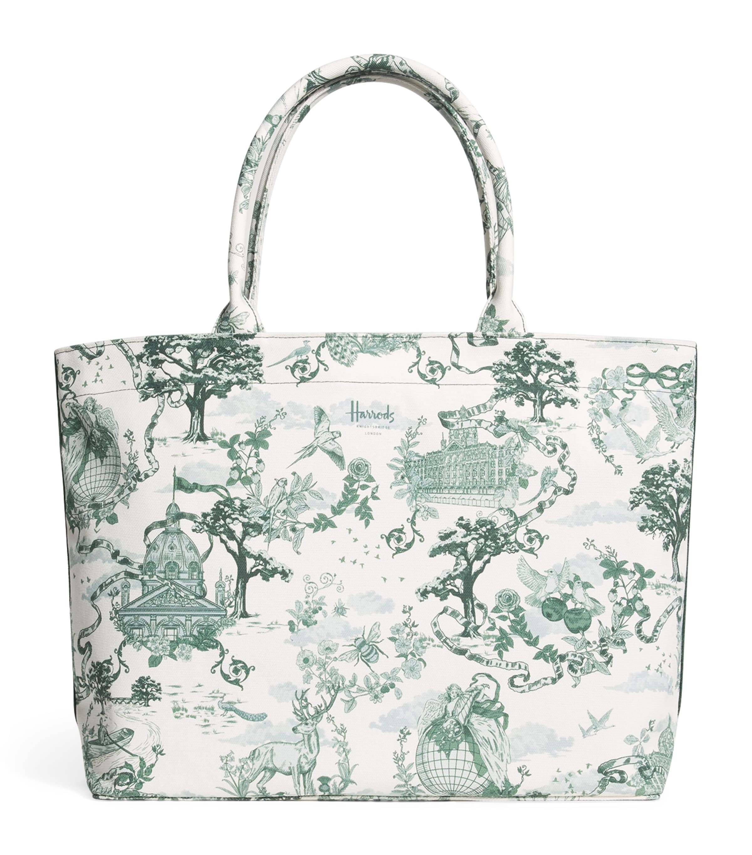Harrods Medium Toile Tote Bag Toile Image 1