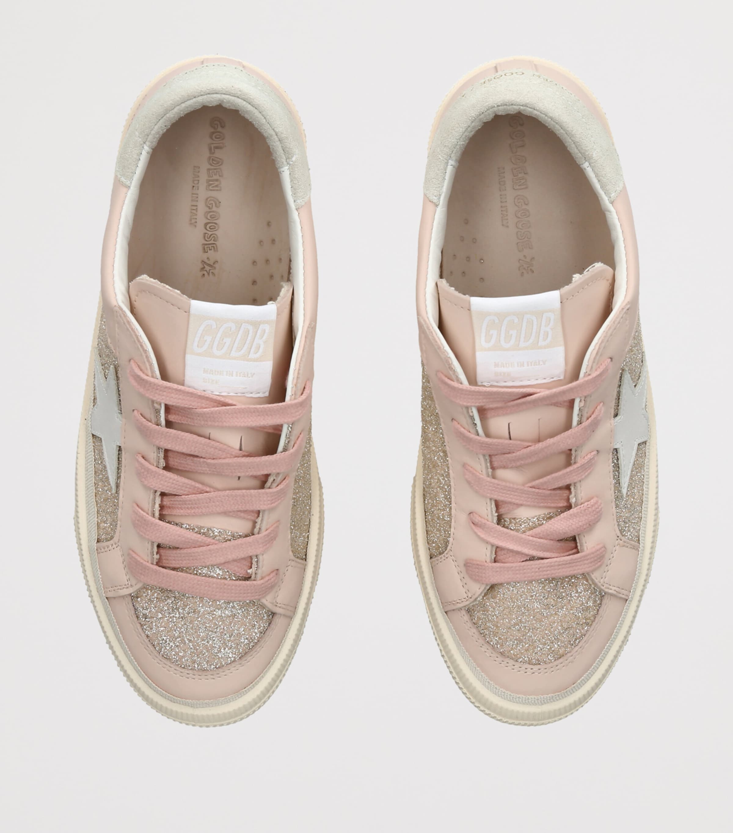 Golden Goose Leather May Sneakers Pale Pink Image 3