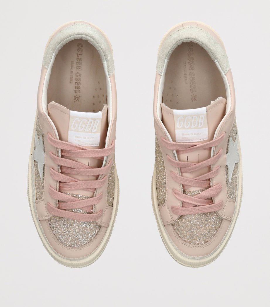 Golden Goose Leather May Sneakers Pale Pink Image 3