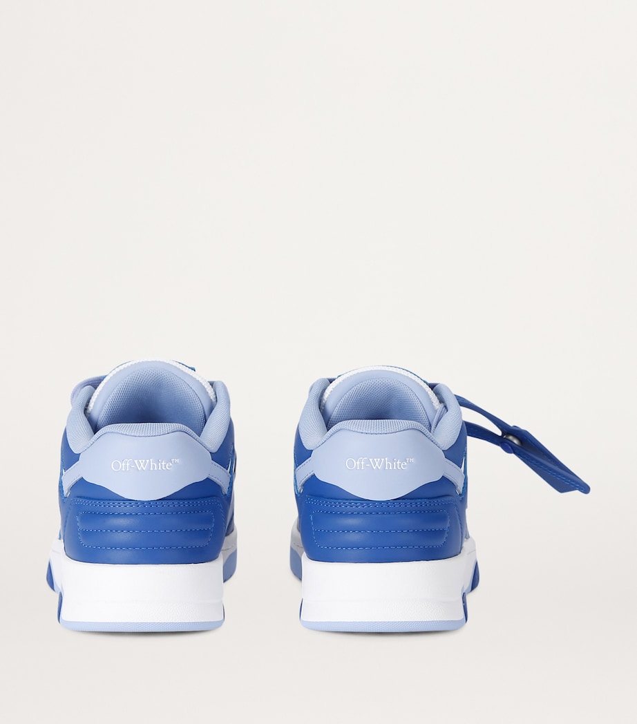 Off-White Kids Leather OOO Sneakers Blue Image 2