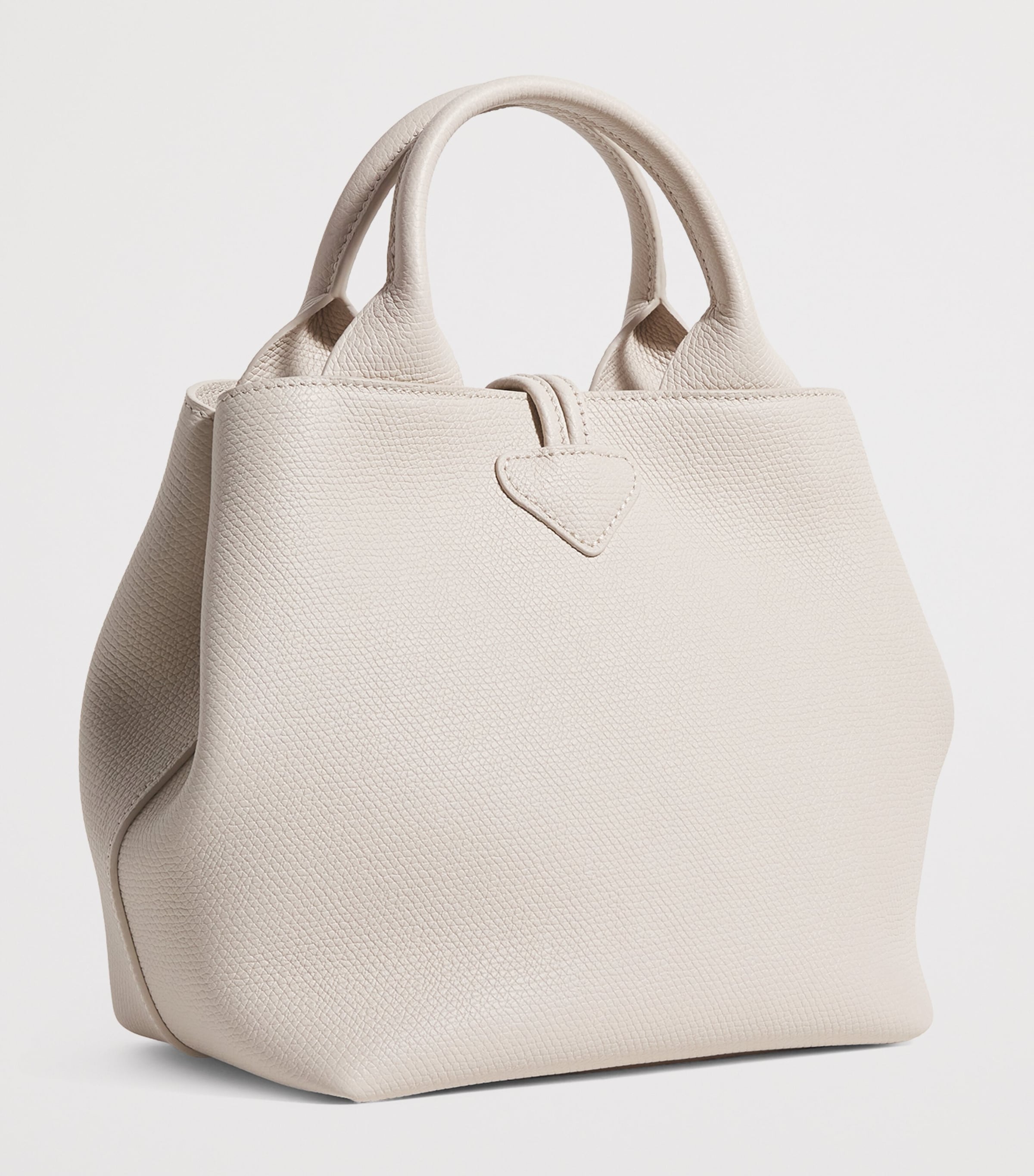 Small Leather Le Roseau Top-Handle Bag 555 PAPER Image 3