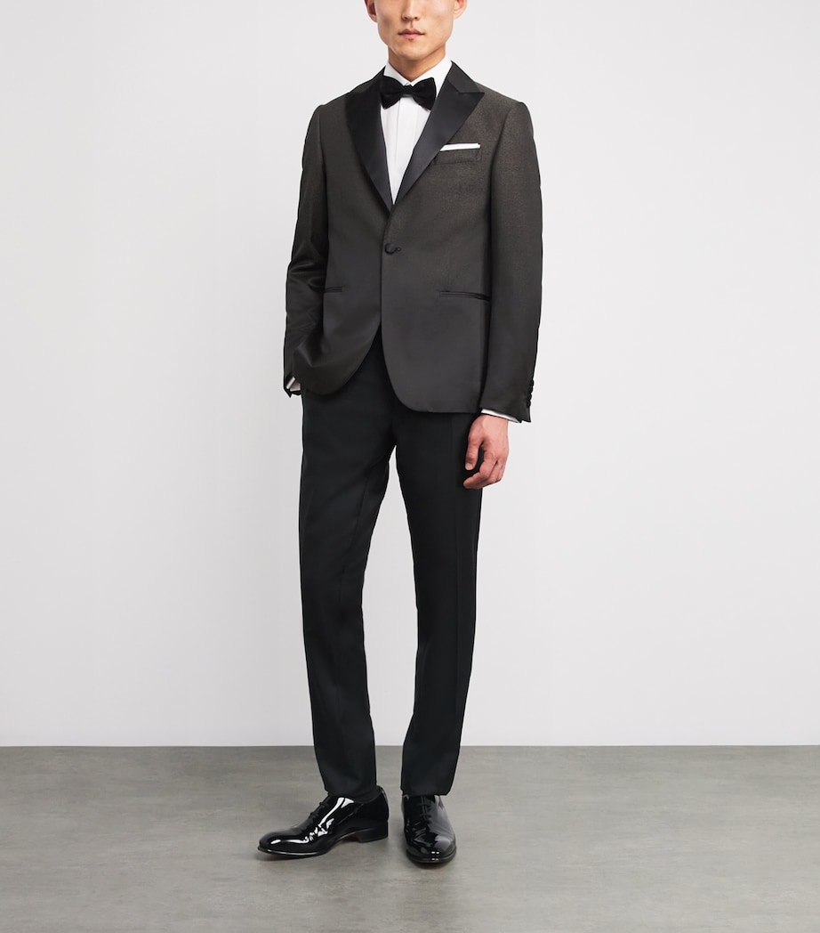 Satin-Lapel Blazer 46 BROWN Image 2