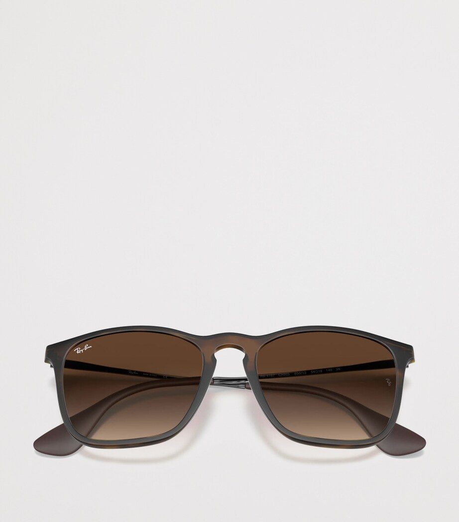 Ray-Ban Chris Square Sunglasses Brown Image 5
