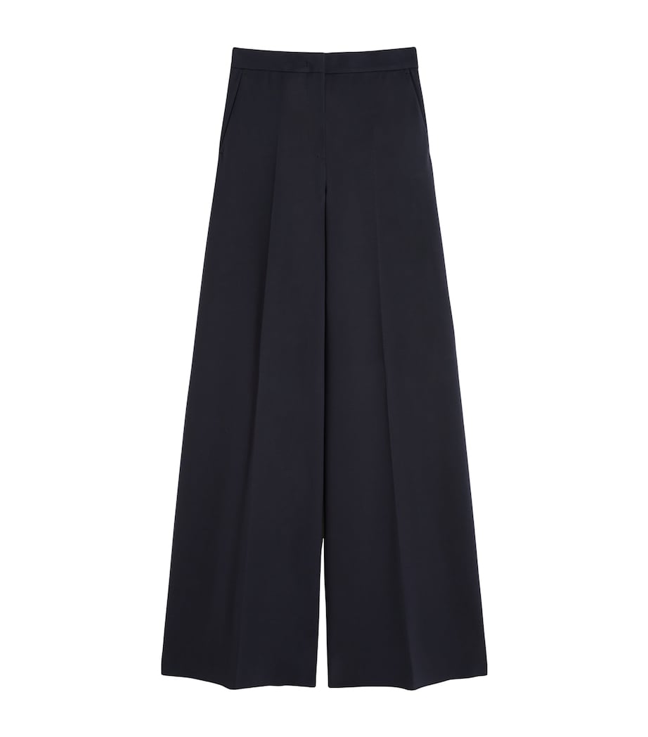 Jersey Wide-Leg Trousers ULTRAMARINE Image 1
