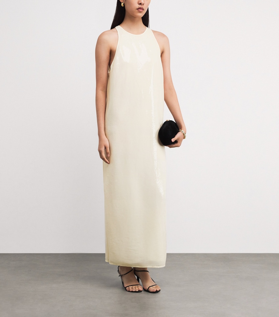 Sequin Sade Maxi Dress 111 PEARL Image 2