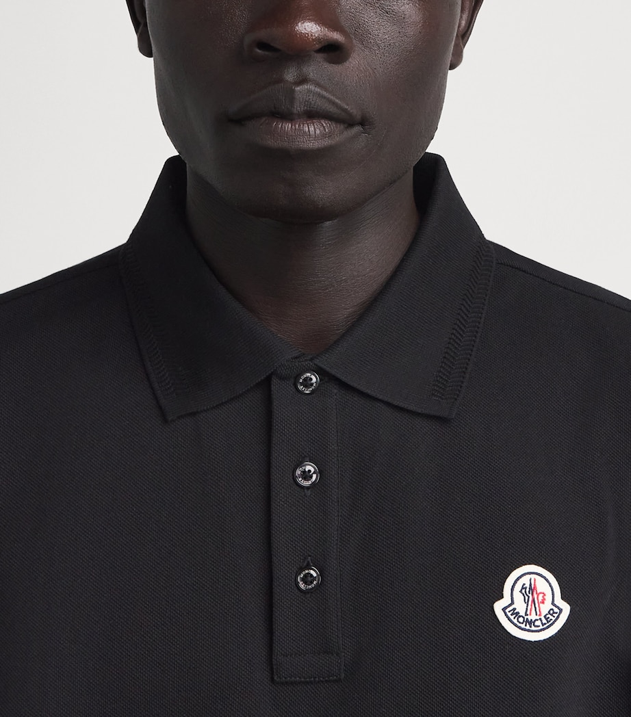 Moncler Mens Cotton Logo Polo Shirt Image 3