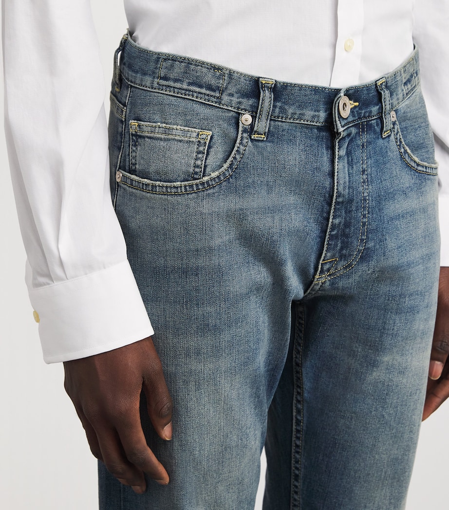 Eleventy Mens Five-Pocket Slim Jeans Zucchero Image 6