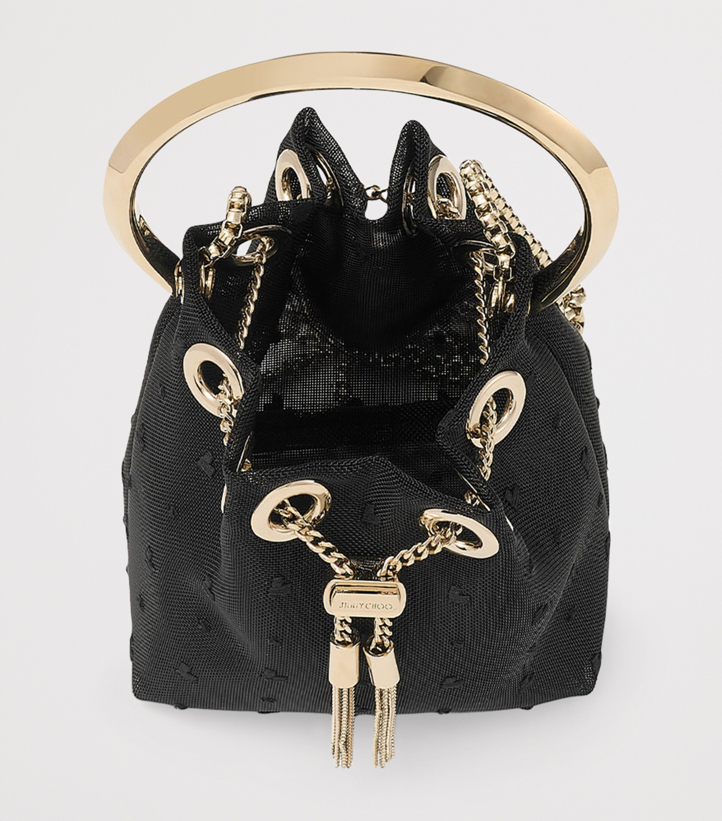 Micro Bon Bon Top-Handle Bag BLACK/LIGHT GOLD Image 6
