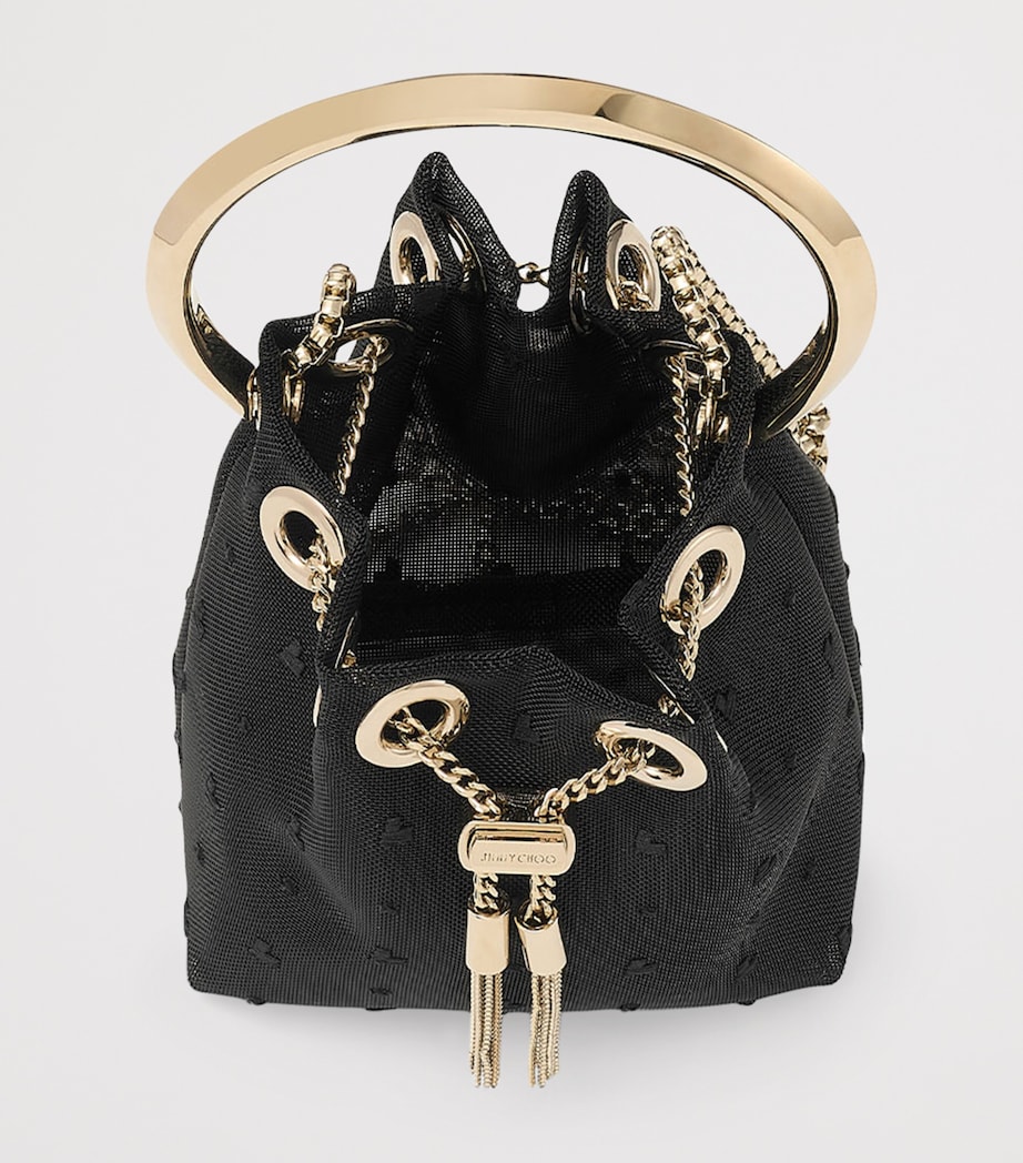 Micro Bon Bon Top-Handle Bag BLACK/LIGHT GOLD Image 6