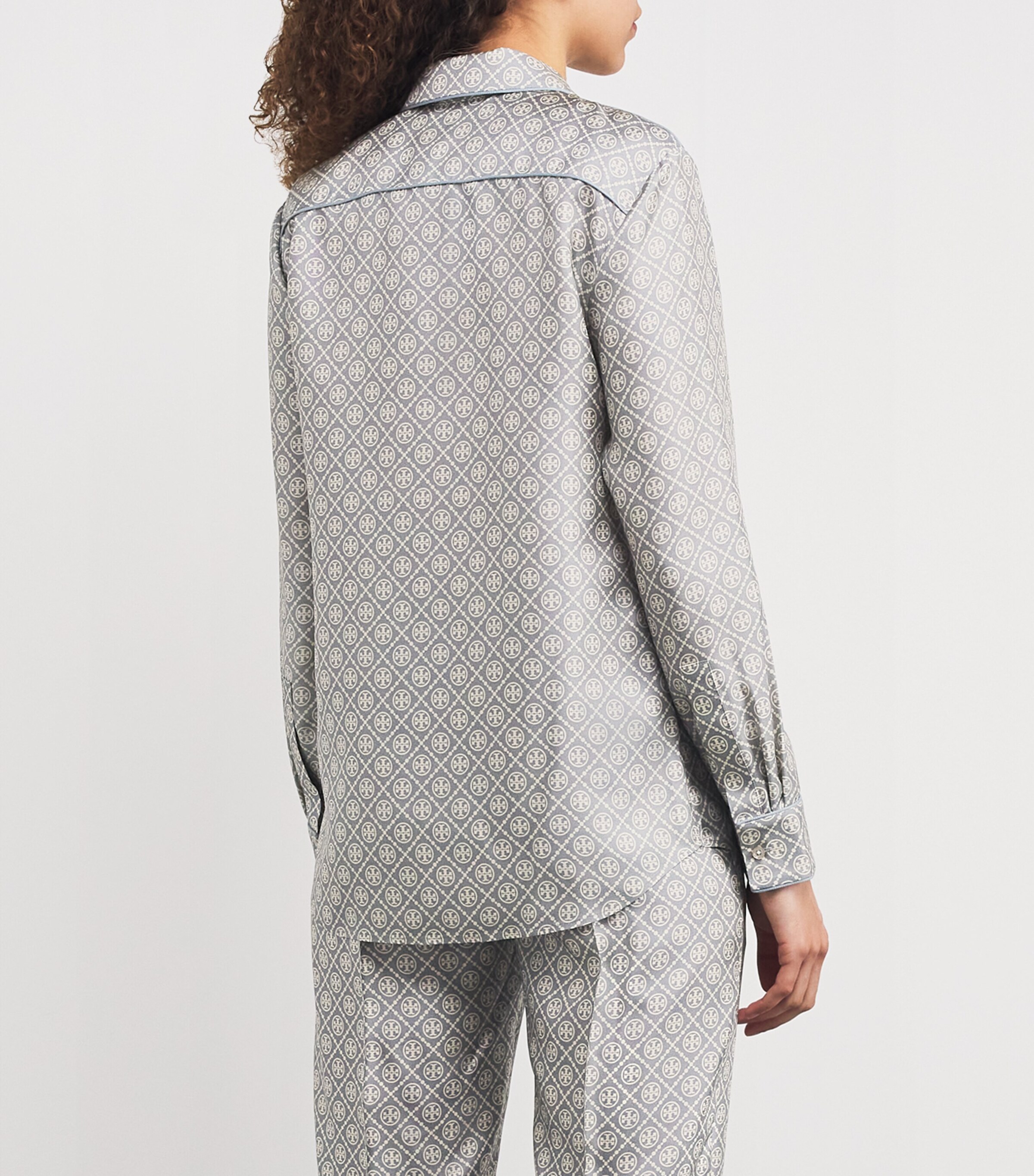 Silk T Monogram Shirt GRAY T MONOGRAM MINI Image 4
