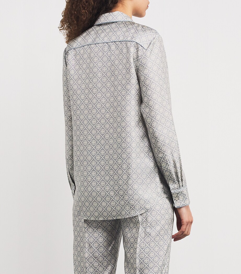 Silk T Monogram Shirt GRAY T MONOGRAM MINI Image 4