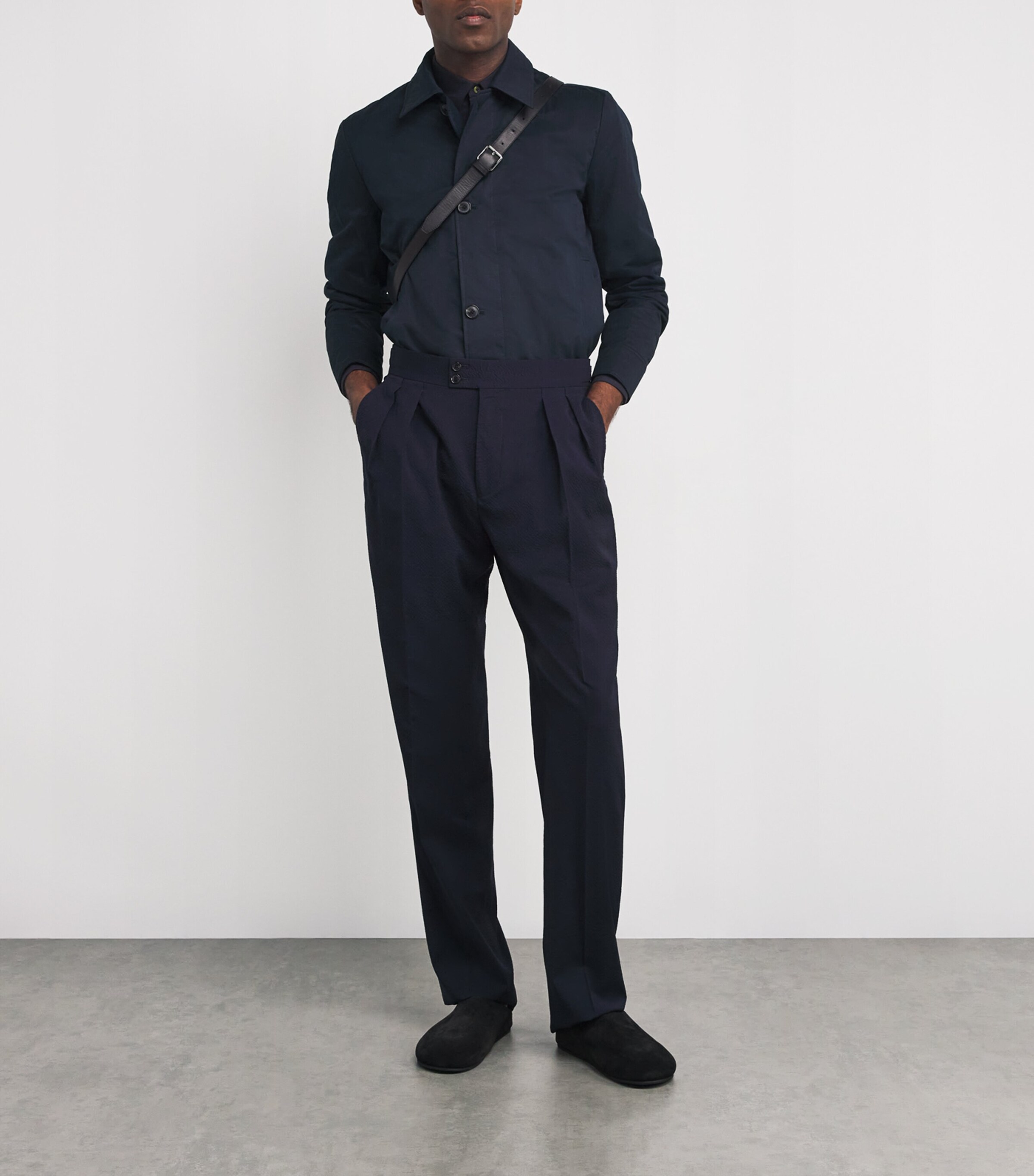 Padded Harrington Jacket 47_NAVY Image 2