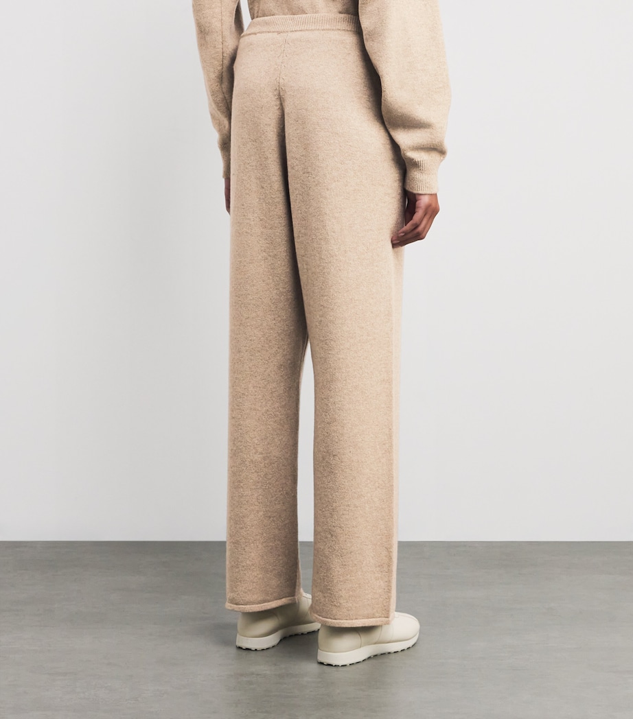 Cashmere Wide-Leg Sweatpants DARK MEDIUM DYED Image 4