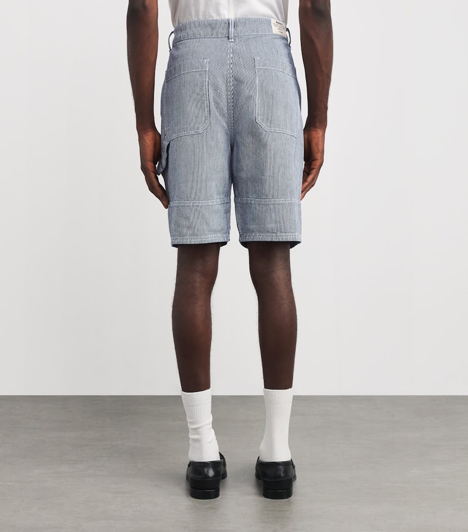 Cotton Stripe Tindale Shorts BLEACHED BLUE Image 4