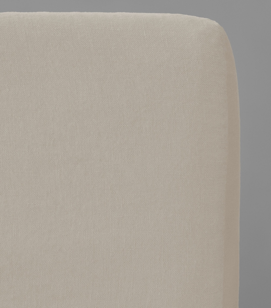 Society Limonta Linen Rem Super King Fitted Sheet (180cm x 200cm) Marmo Image 2