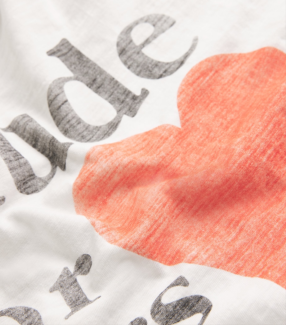 Cotton Lovers Print T-Shirt WHITE /0053 Image 5