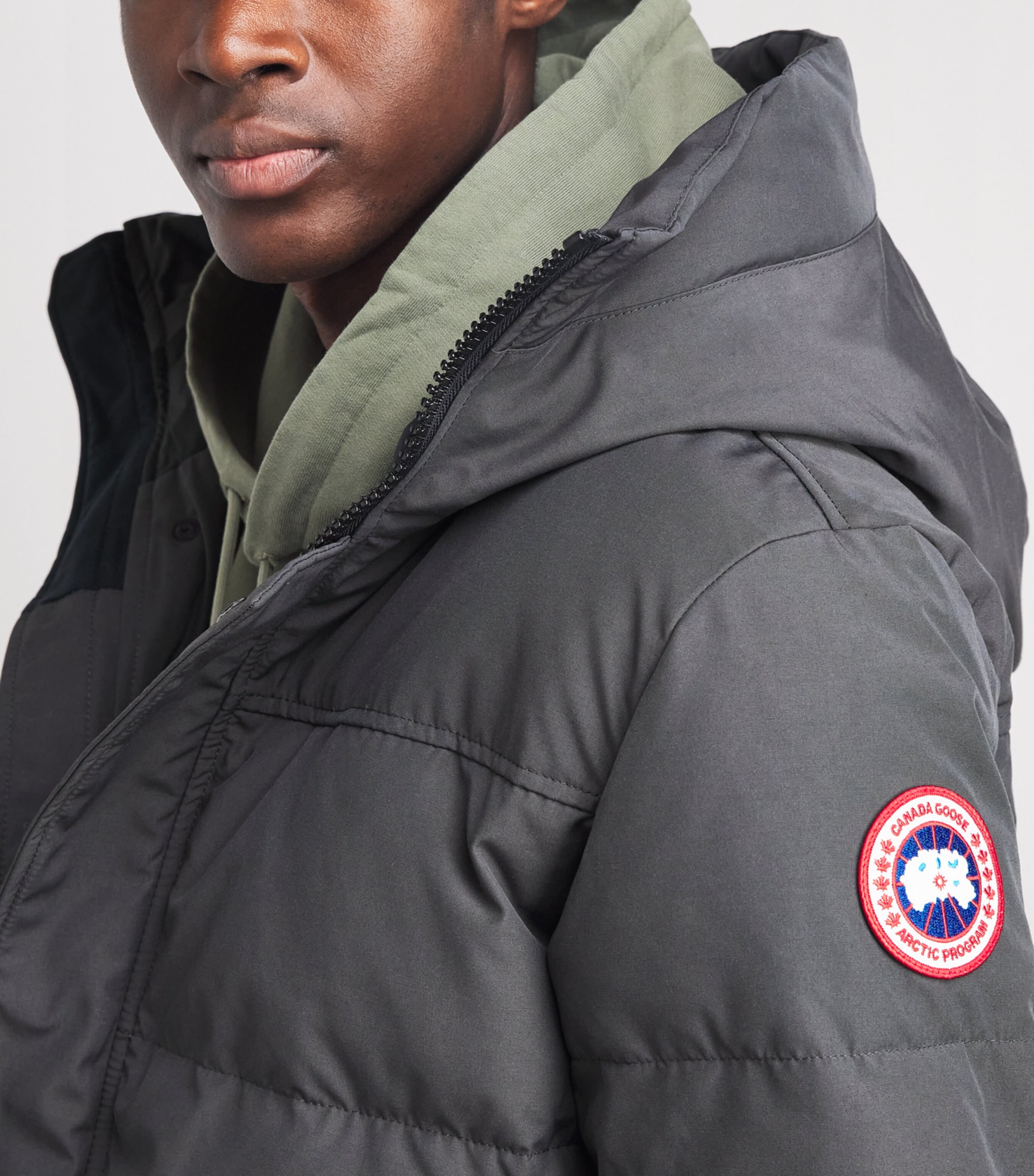 Canada Goose Mens MacMillan Down Parka Granite Grey Image 3