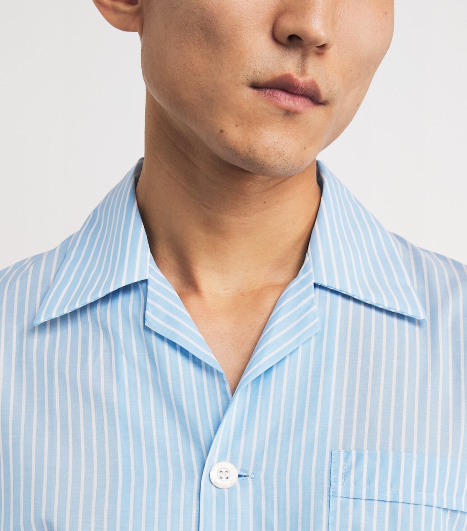 Cotton Amalfi Pyjama Set 021 BLUE Image 4