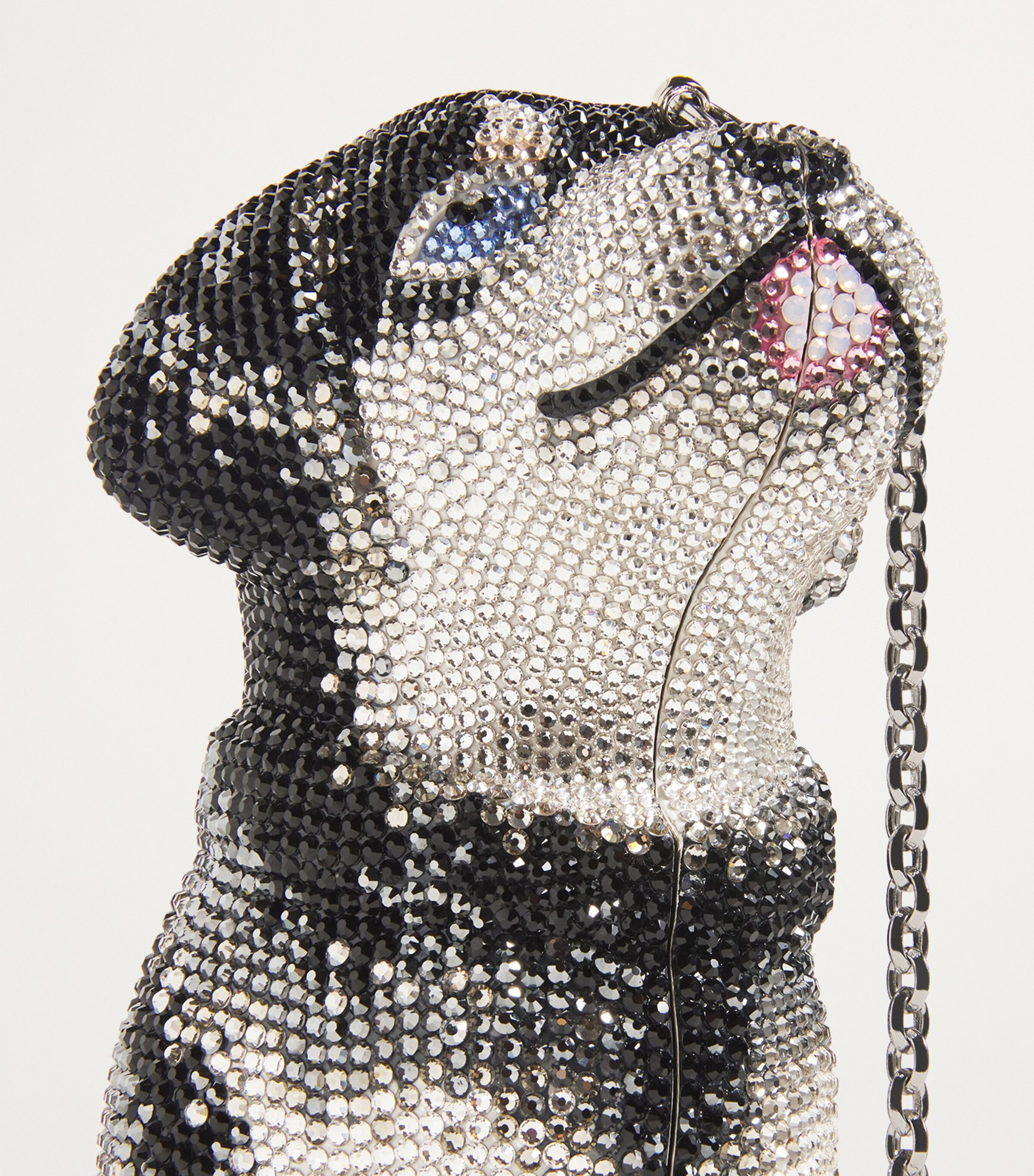 Judith Leiber Crystal Sadie Puppy Clutch Bag Sjtmt Slvr Jt Mlti Image 4
