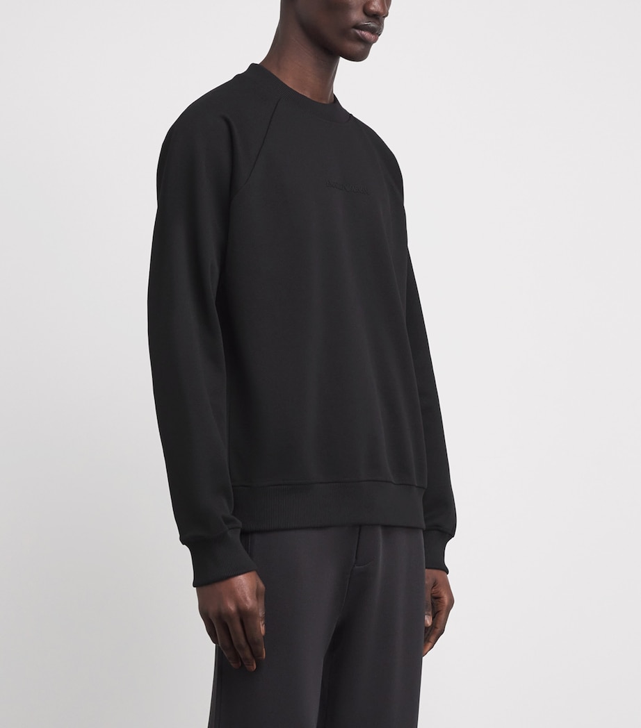 Cotton-Blend Piqué Logo Sweatshirt UC001 Image 3