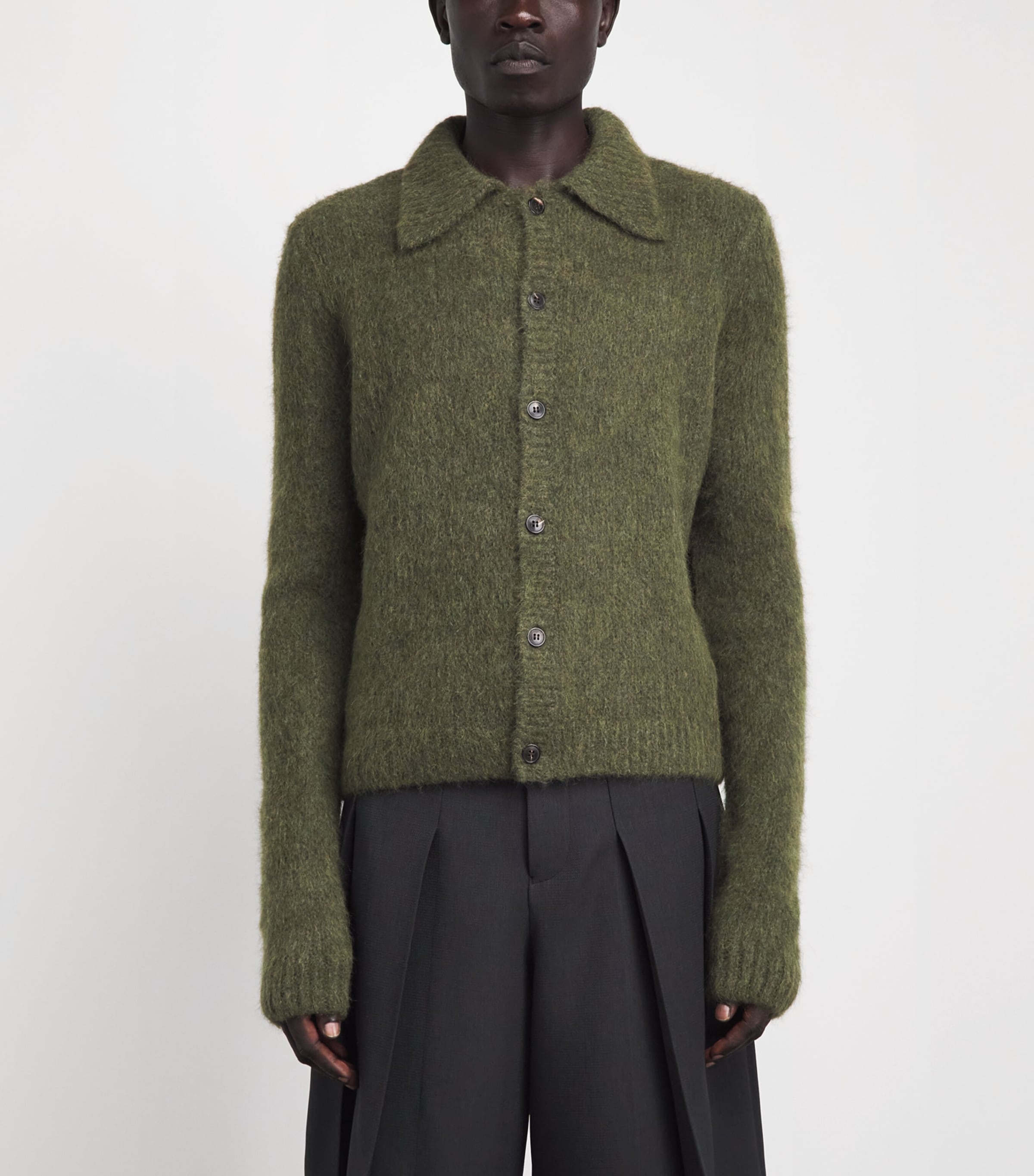 DRIES VAN NOTEN Mens Alpaca-Blend Mora Cardigan Image 4