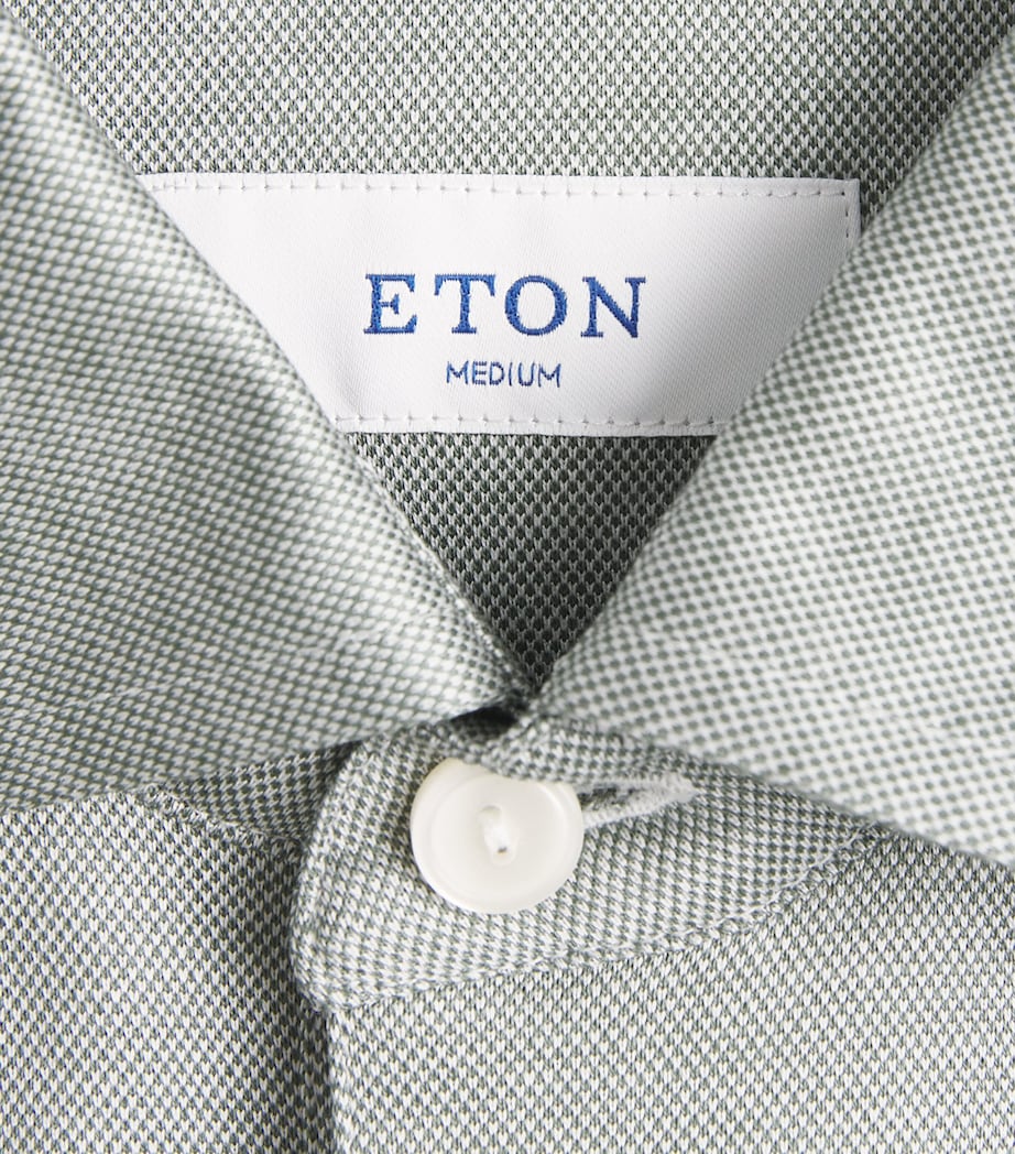 Cotton Filo di Scozia Polo Shirt MID GREEN Image 5