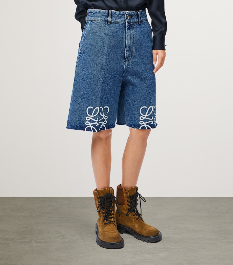 Denim Anagram Shorts JEANS BLUE Image 3