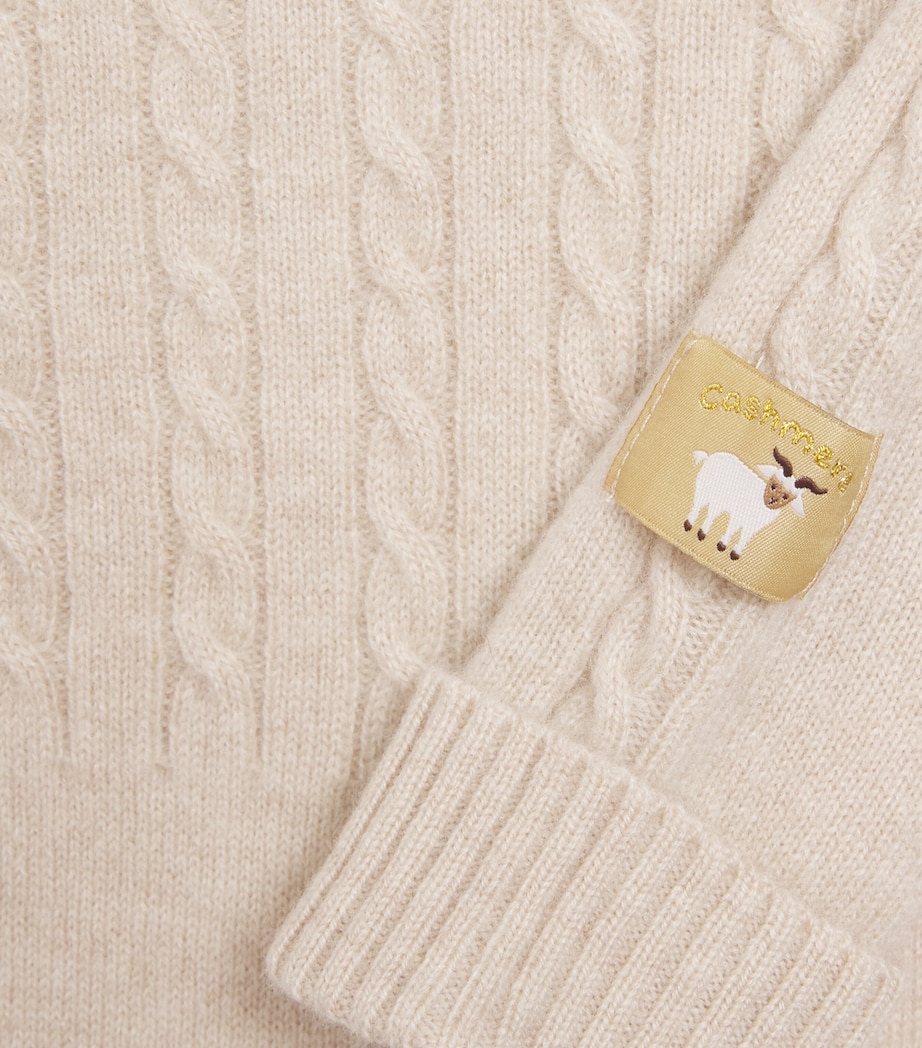 Purebaby Cashmere Cable-Knit Playsuit (0-12 Months) Cmlme Camel Melange Image 3