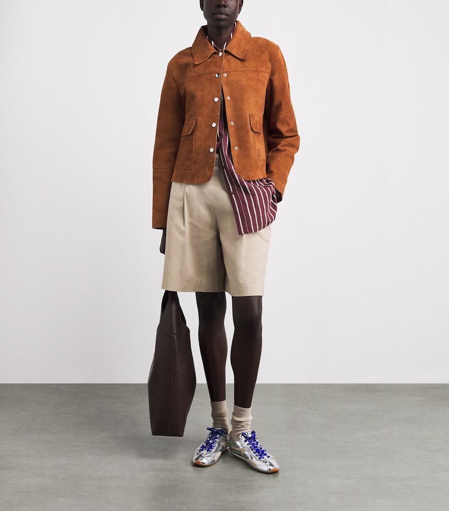 Claudie Pierlot Womens Oversized Stripe Shirt Dual Color Image 2