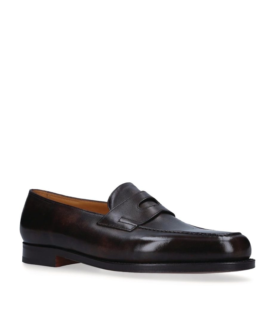 Leather Lopez Loafers DARK BROWN Image 1